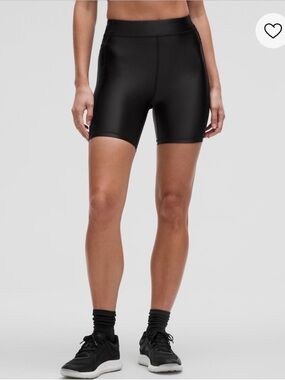 lululemon athletica Black Mid-Rise Bike Shorts